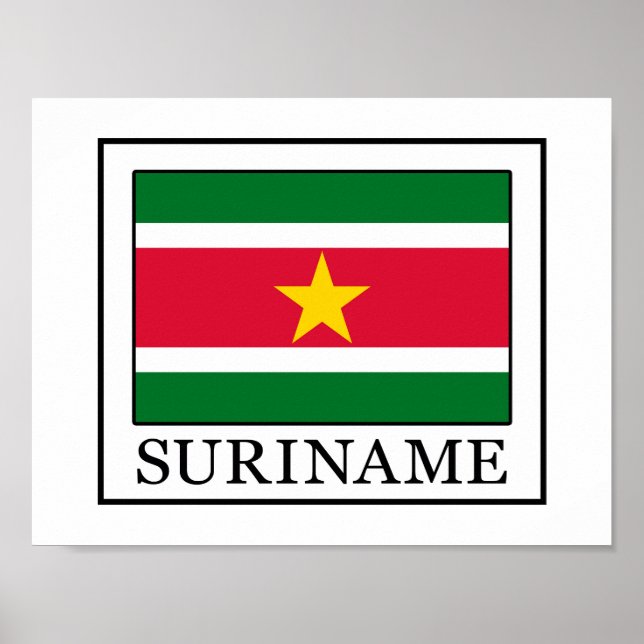 Póster Surinam (Frente)