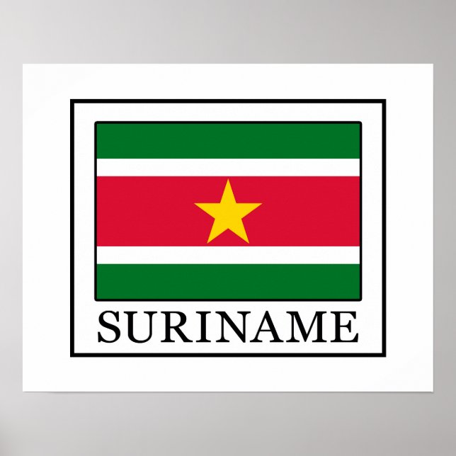 Póster Surinam (Frente)