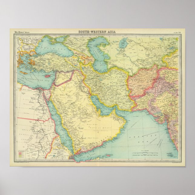 Póster Suroeste de Asia (Frente)