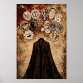 Póster Surreal Dark Art Poster  I'm Slowly Forgetting You