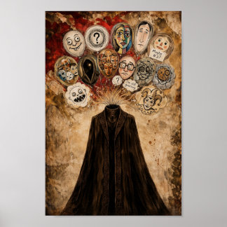 Póster Surreal Dark Art Poster  I'm Slowly Forgetting You