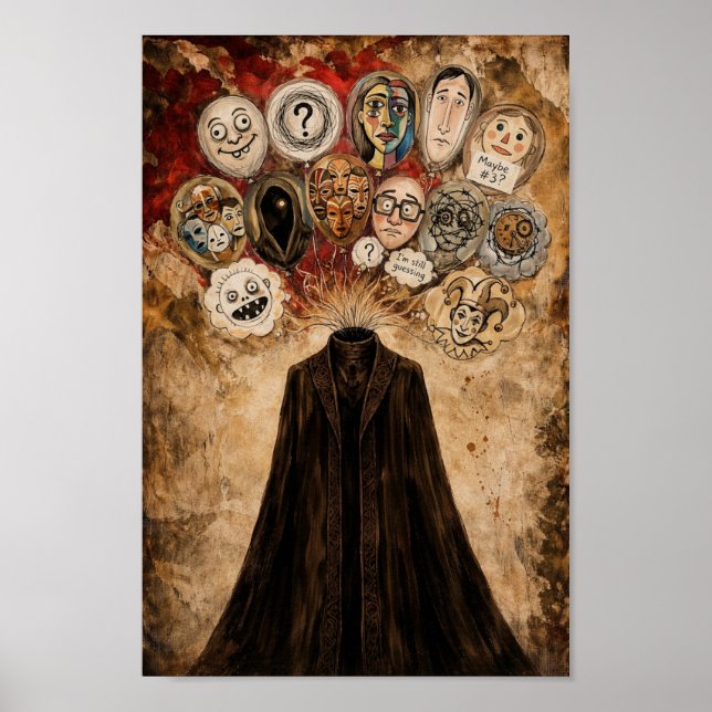 Póster Surreal Dark Art Poster  I'm Slowly Forgetting You (Frente)