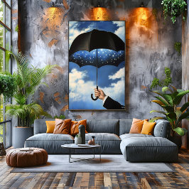 Póster Surreal Dreamscape Umbrella revela noche estrellad