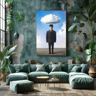 Póster Surreal Drescape Wall Art - Nube de hombres sin ro