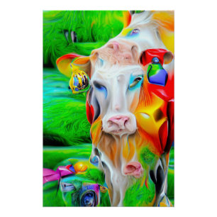Póster Surreal Farm Art