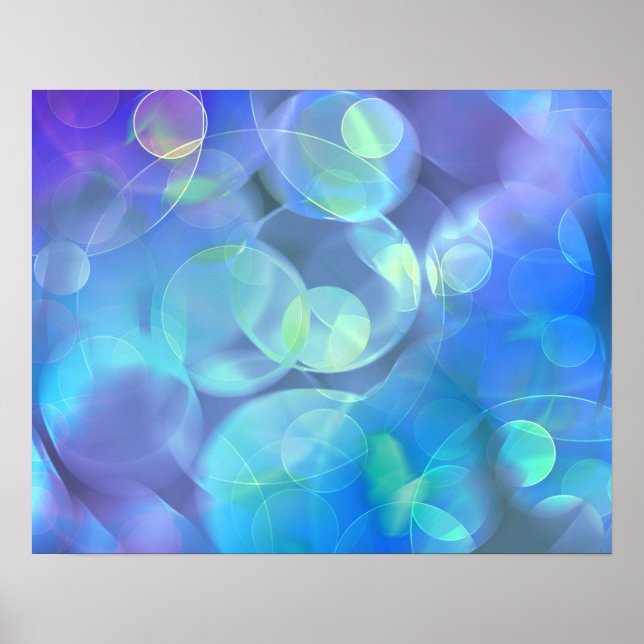 Póster Surreal Fractal Abstract Design (Frente)