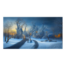 Surreal Moderno Resumen Resumen nieve maravillosa 