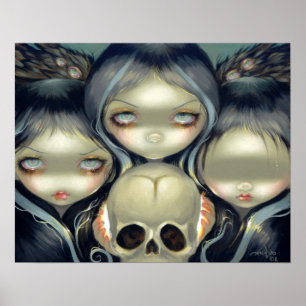Póster Surrealismo inconsciente del estallido de la bruja
