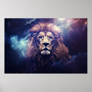 Póster Surrealista de la majestuosidad salvaje de animale