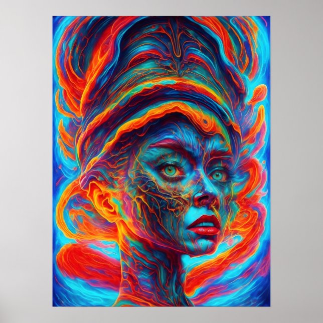 Póster Surrealista En Mi Mente (Frente)