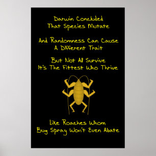 Póster Survival Of The Fittest Poster