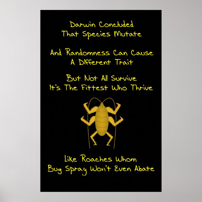 Póster Survival Of The Fittest Poster (Frente)