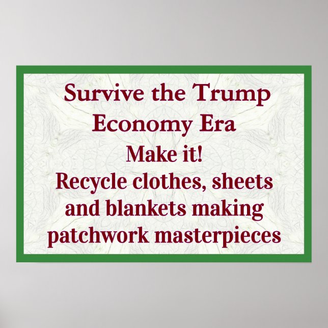 Póster Survive Trump Economy Make It (Frente)