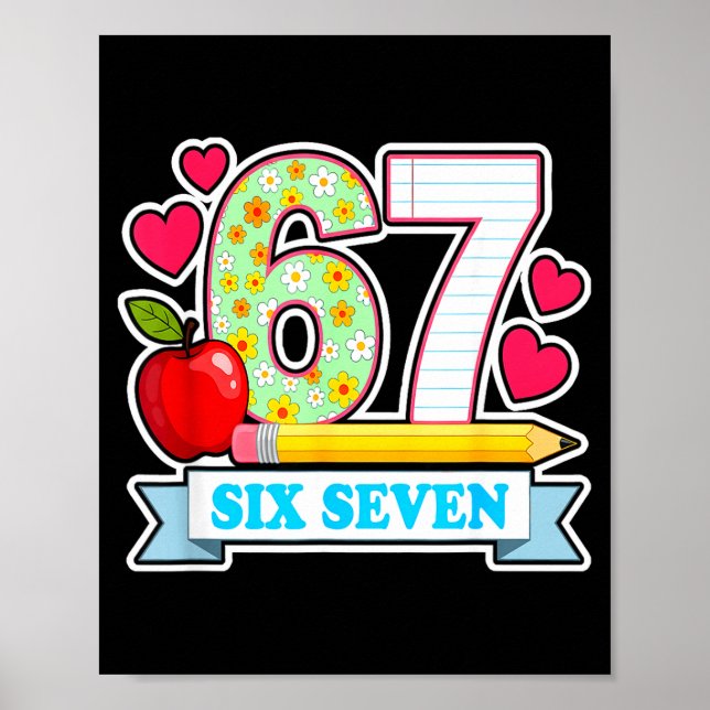 Póster Survived 67 Days Of School Shirt Teachers Student  (Frente)