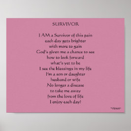 PÓSTER SURVIVOR POEM