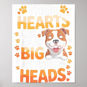 Póster Sus Corazones Son Tan Grandes Como Sus Cabezas - T