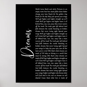 Póster Sus letras y música preferidas de la canción