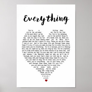 Póster Sus letras y música preferidas de la canción