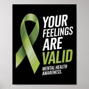 Póster Sus Sentimientos Son Válidos Para Concienciar Sobr