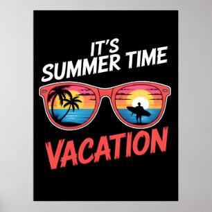 Póster Sus Vibraciones de Vacaciones de Verano