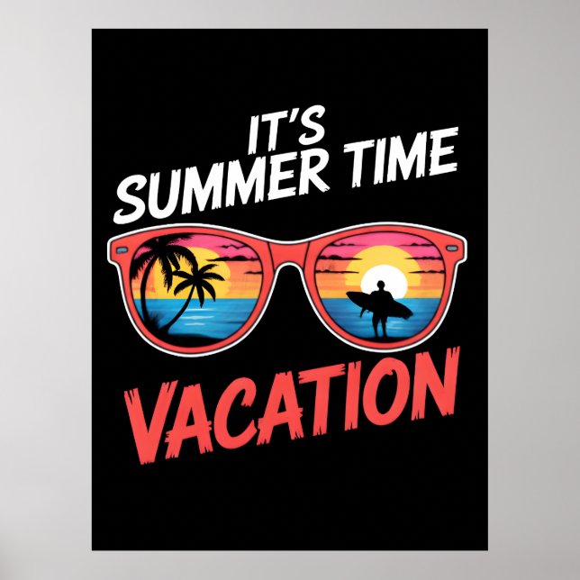 Póster Sus Vibraciones de Vacaciones de Verano (Frente)