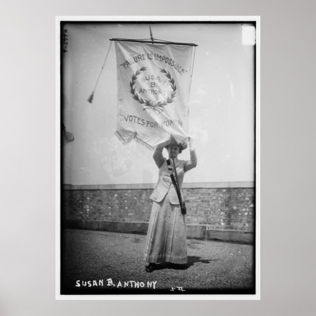 Póster Susan B. Anthony Fracaso es imposible (Frente)