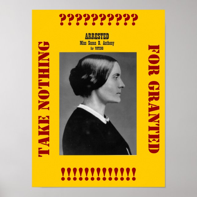 Póster Susan B Anthony nos recuerda (Frente)