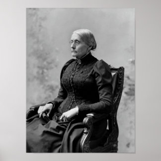 Póster Susan B. Anthony Seated Portrait - 1891