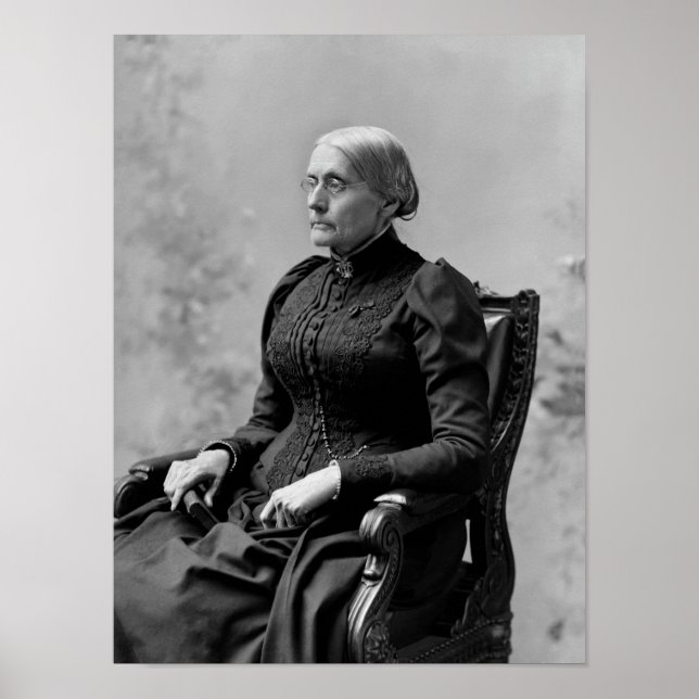 Póster Susan B. Anthony Seated Portrait - 1891 (Frente)
