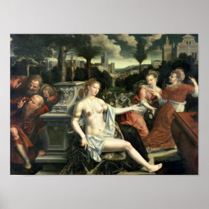 Póster Susana y las ancianos, 1567