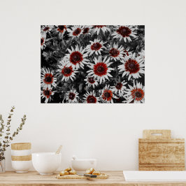 Póster Susans de ojos negros impresionantes 