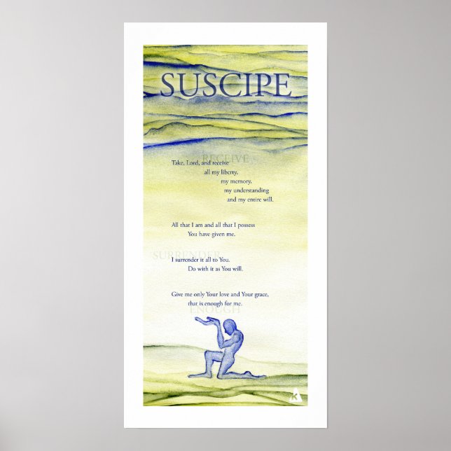 Póster Suscipe (Prayer of St. Ignatius) (Frente)