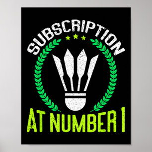 Póster Suscripción Al Número 1 De Divertido Badminton