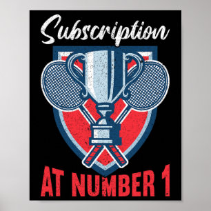 Póster Suscripción Al Número 1 De La Insignia Funny 2