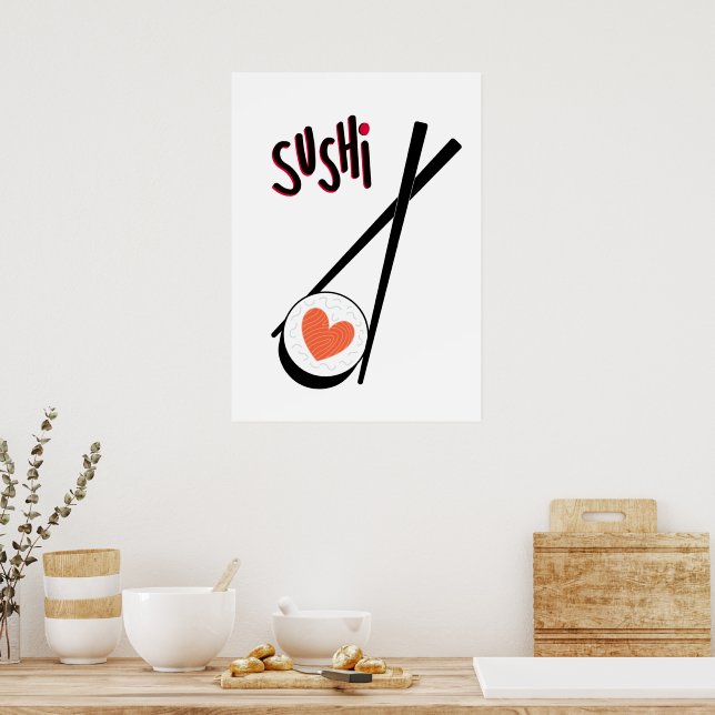 Póster Sushi (Cocina)