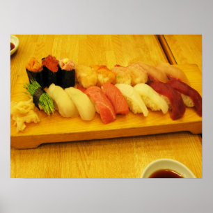 Póster Sushi 寿司