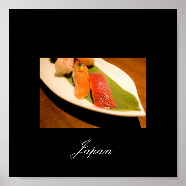 Póster Sushi desde Japón, imágenes de Japón (Frente)