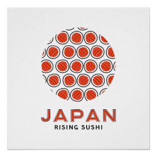 Póster Sushi en ascenso
