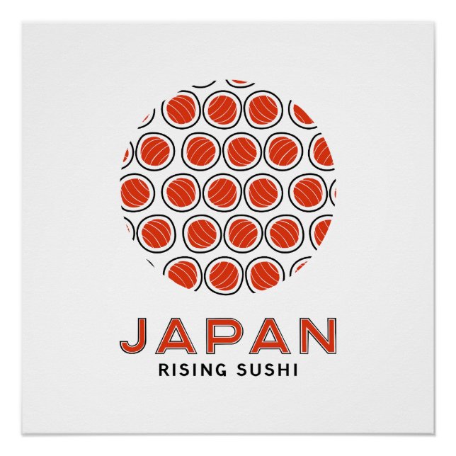 Póster Sushi en ascenso (Anverso)