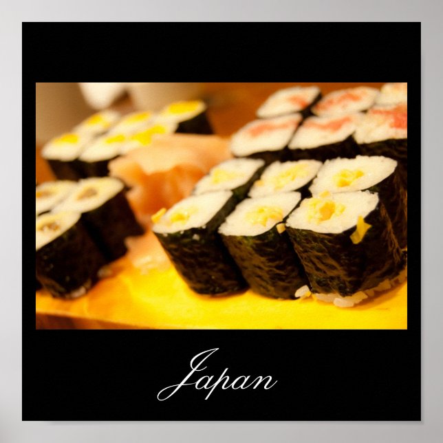 Póster Sushi en Poster japonés (Frente)