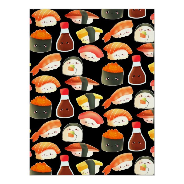 Póster Sushi Lindo (Anverso)