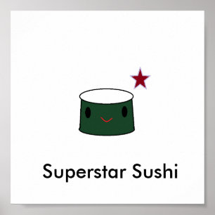 Póster Sushi Superstar