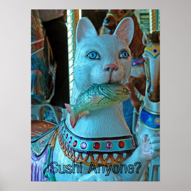 Póster sushi, sushi, ¿alguien? (Frente)