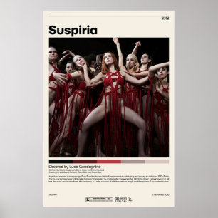 Póster Suspiria Luca Guadagnino Vintage de películas Mini