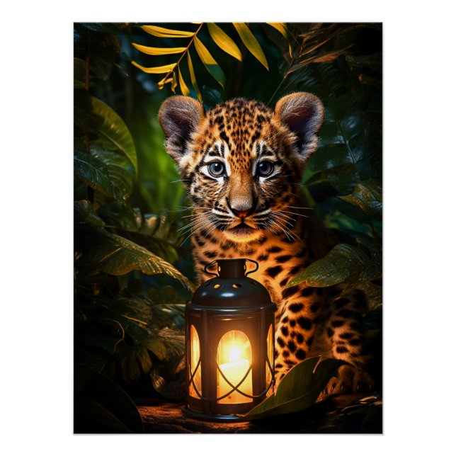 Póster Süßes Leopardenkind (Anverso)