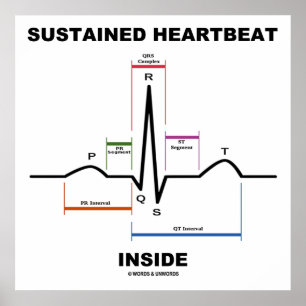 Póster Sustained Heartbeat Inside (Electrocardiogram)