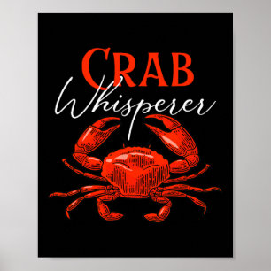 Póster Susurrador de Cangrejos - Cazador Pescador Animal