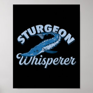 Póster Susurrador de esturión Vida en el lago - Regalo di