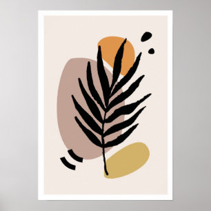 Póster Susurrar salta 3: Minimalista Boho Botanical