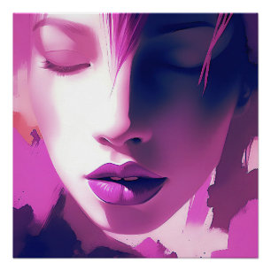 Póster Susurro del sueño de Lilac - Sereno, etéreo, púrpu